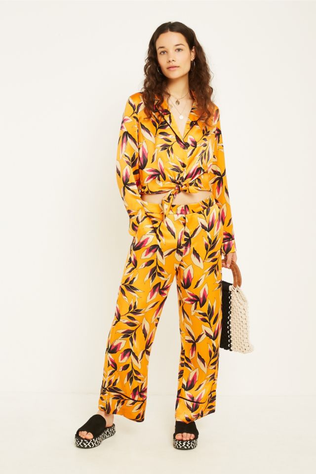 Gestuz Orange Printed Culottes | Urban Outfitters UK