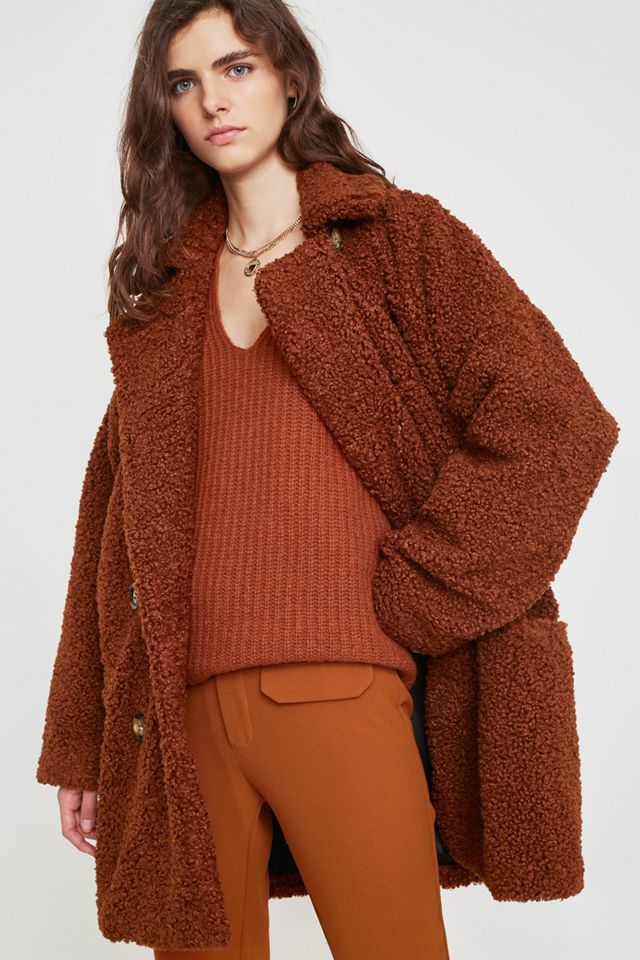Gestuz Eri Caramel Teddy Coat #1