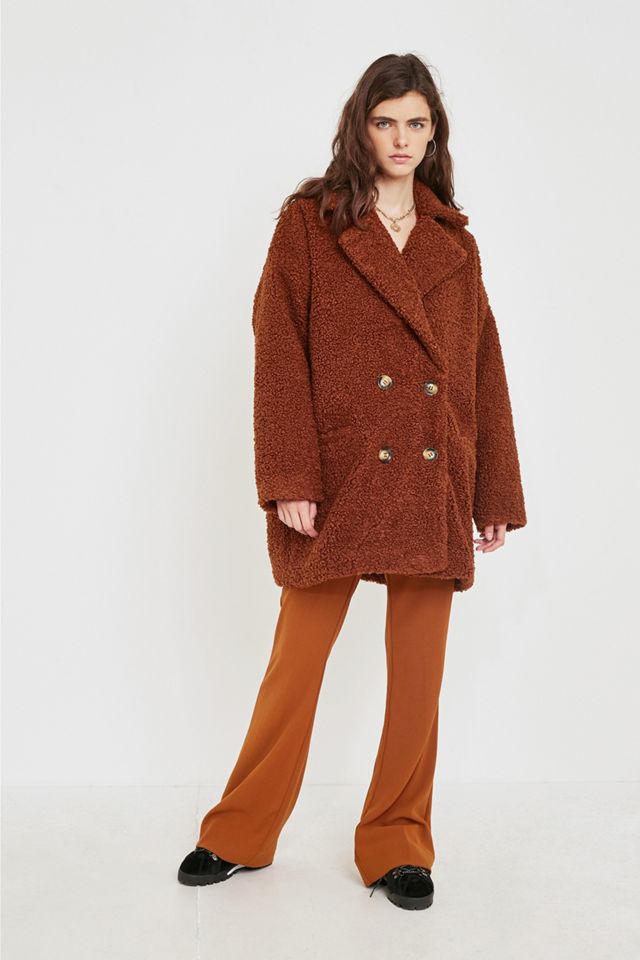 Gestuz Eri Caramel Teddy Coat #3