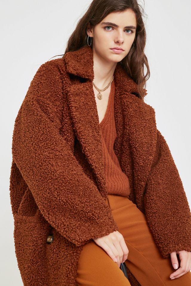 Gestuz Eri Caramel Teddy Coat #4