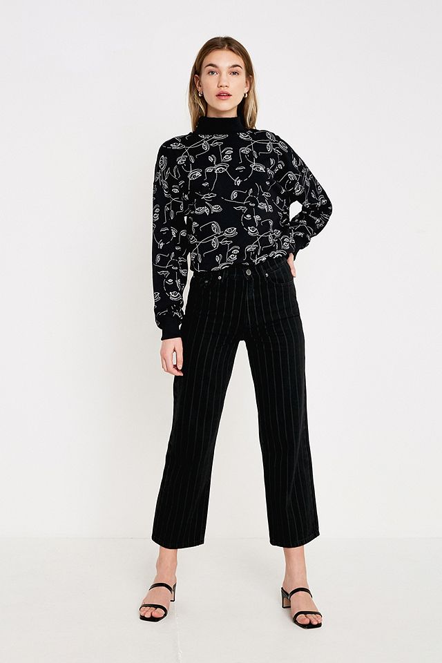 Gestuz Emma High-Rise Pinstripe Jeans | Urban Outfitters UK