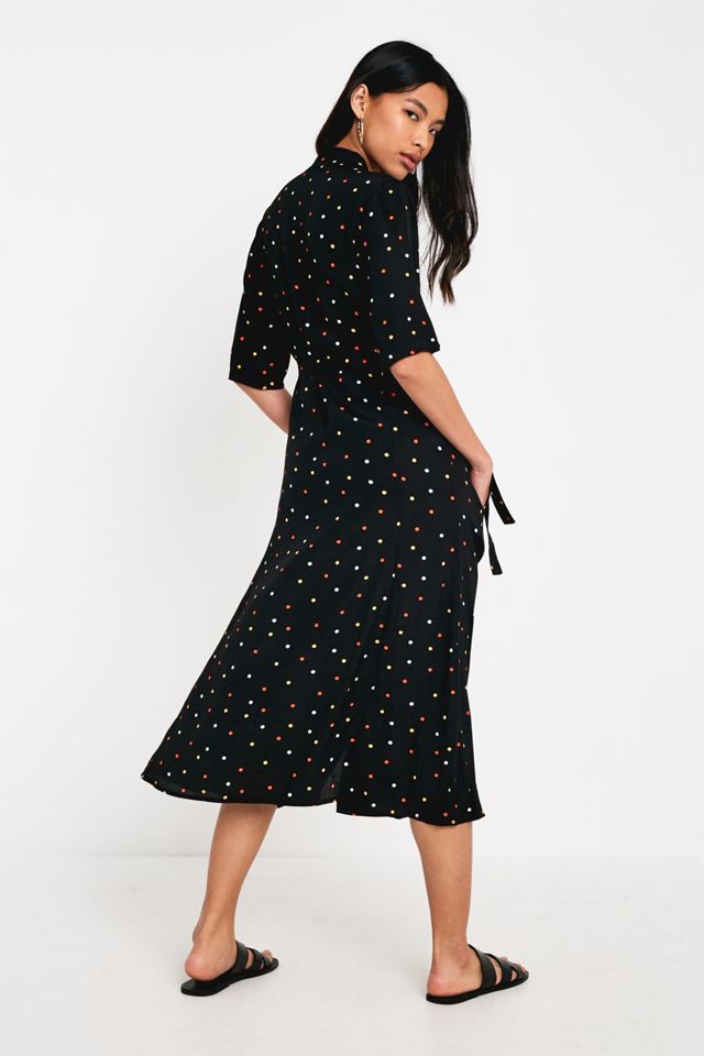 Gestuz - Robe midi boutonnée à pois #1