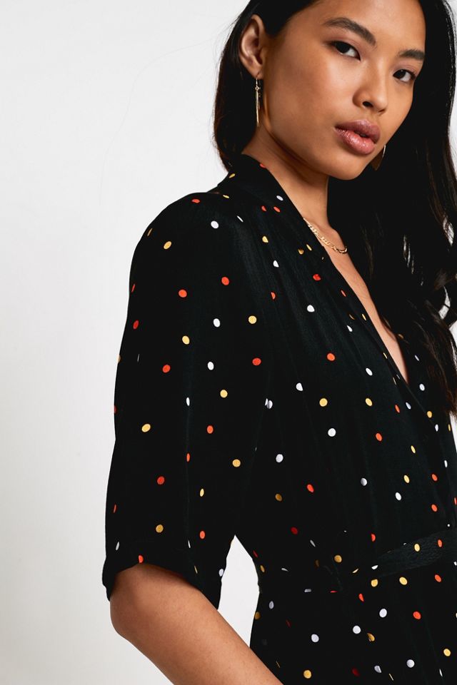 Gestuz - Robe midi boutonnée à pois #2