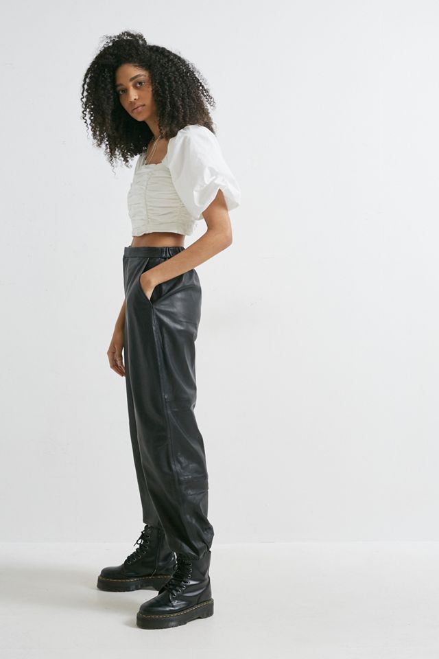 Gestuz Black Leather Trousers #2