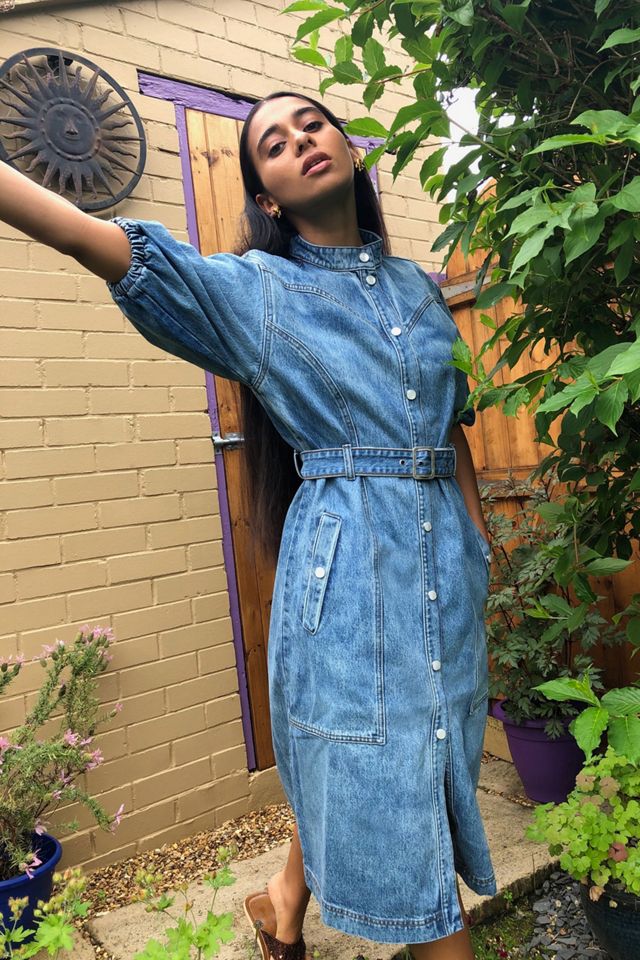 gestuz blue dress GESTUZ Dress "Laily" blue finch