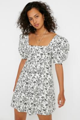 Laura Ashley UO Exclusive Penelope Toile Babydoll Dress | Urban ...