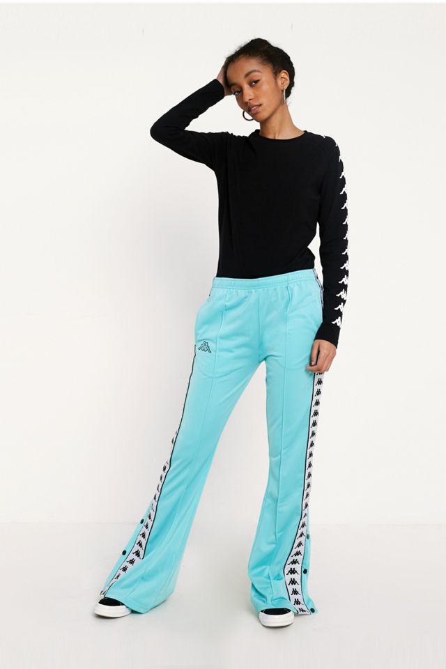Kappa Astoria Black Wide-Leg Popper Track Pants #2