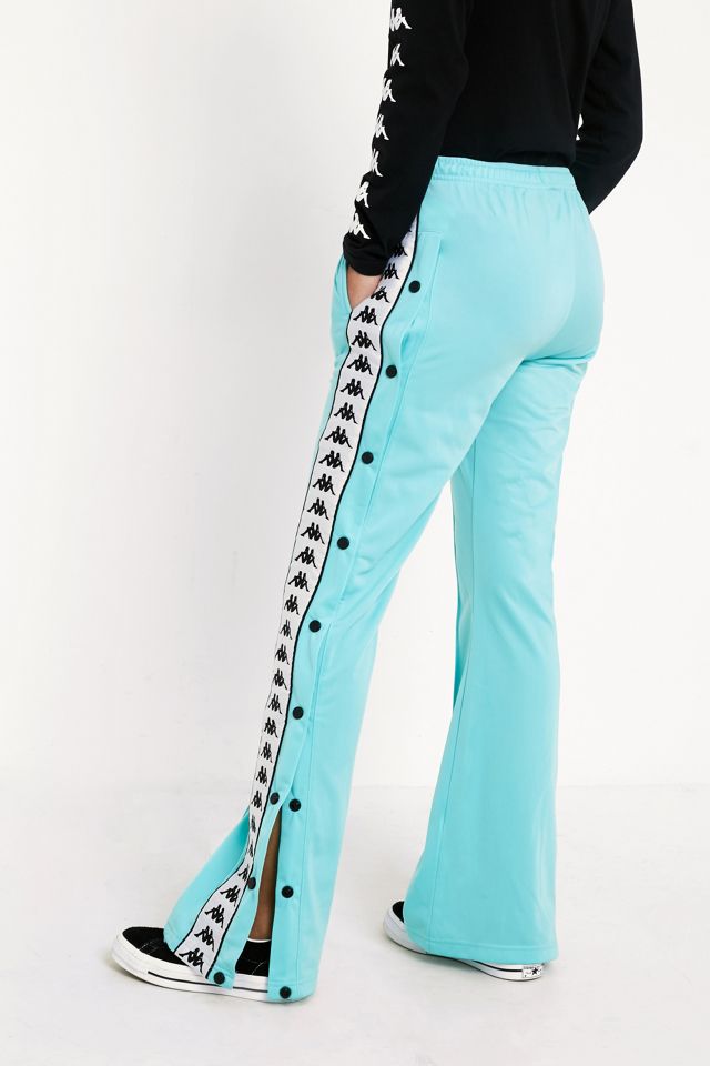 Kappa Astoria Black Wide-Leg Popper Track Pants #4
