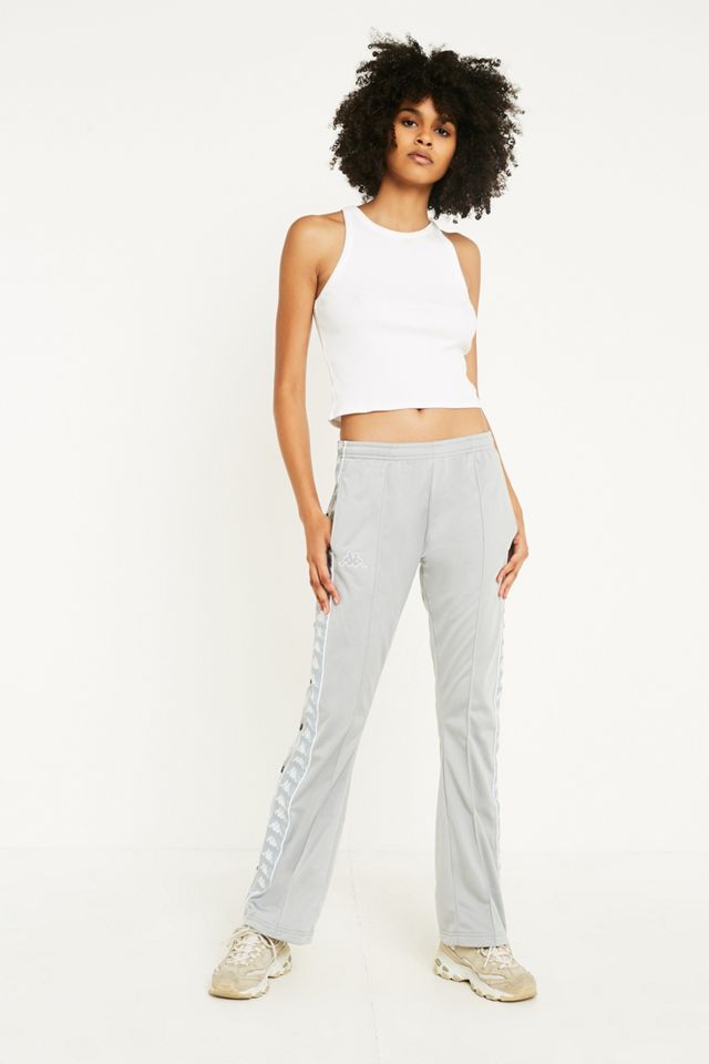 Kappa Astoria Grey Wide-Leg Track Pants #1