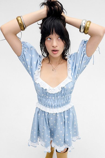 For Love & Lemons UO Exclusive Jackson Mini Dress