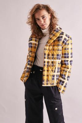 tartan puffer jacket