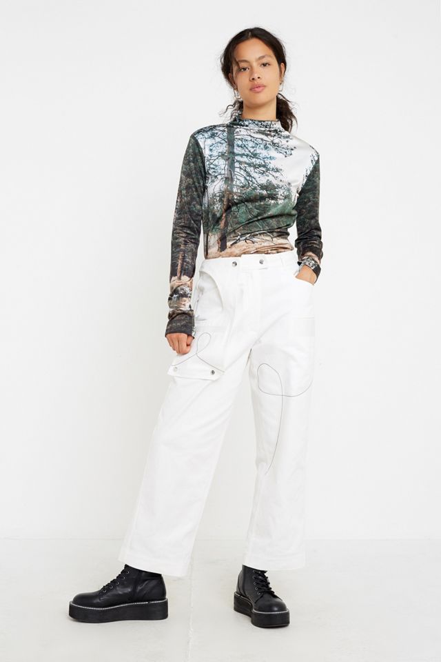 House Of Sunny Woodland Stampa Silk Top #1