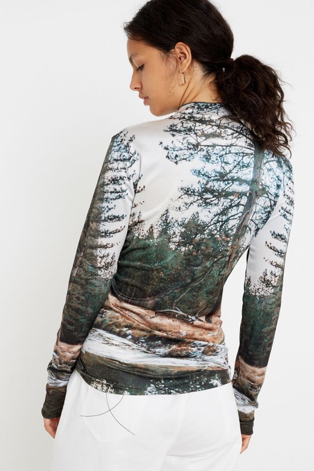 House Of Sunny Woodland Stampa Silk Top #2