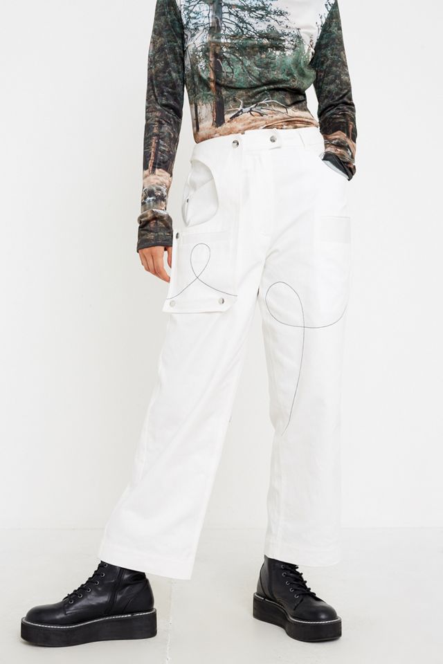 White on sale utility trousers