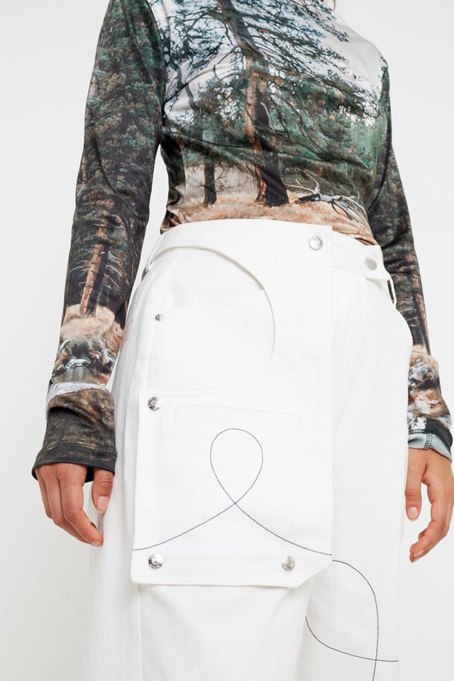 House Of Sunny Pantaloni Cargo Bianchi #3