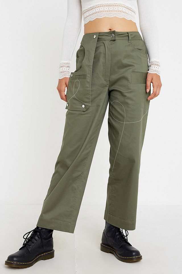 House Of Sunny Khaki Cargo Trousers | Urban Outfitters UK