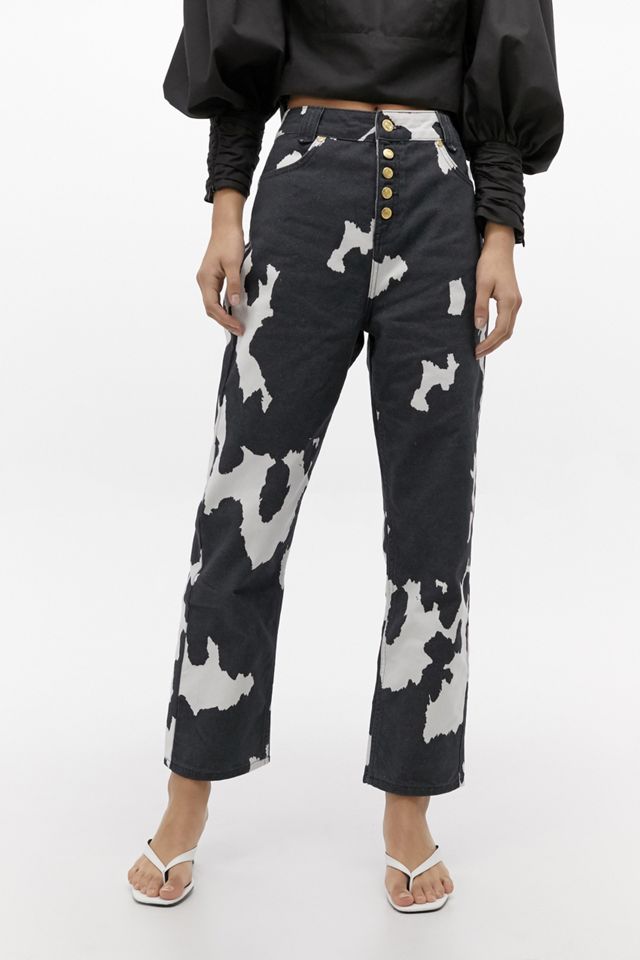 House Of Sunny Cow Print Jeans | Urban Outfitters ES