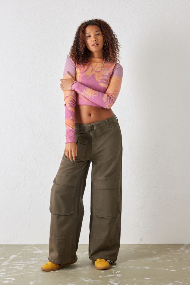 House Of Sunny Earth Brown Simple Cargos | Urban Outfitters UK