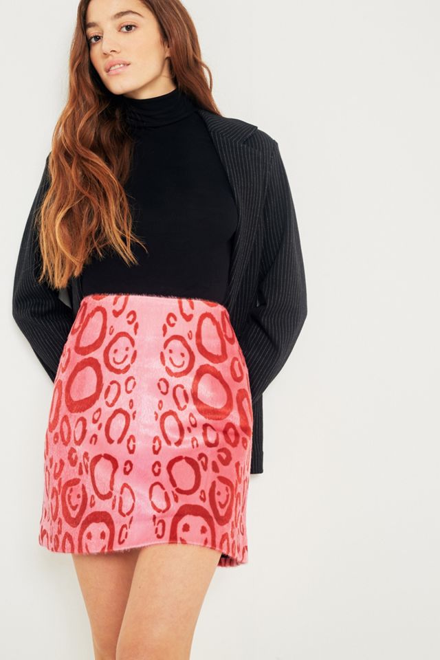 KYE Pink Leopard Print Mini Skirt #3