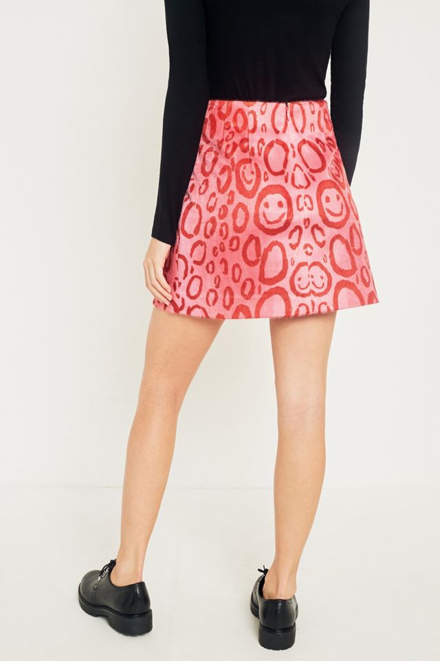 KYE Pink Leopard Print Mini Skirt #4