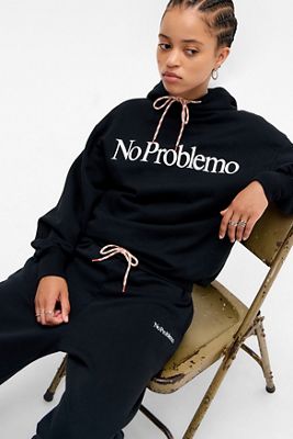 No Problemo Black Logo Hoodie