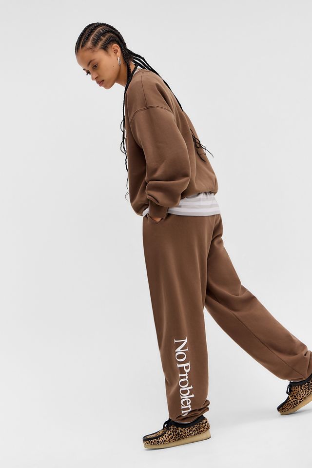 Pantalon de jogging No Problemo à logo chocolat #2