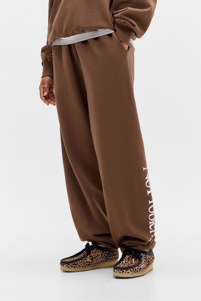 Pantalon de jogging No Problemo à logo chocolat #3