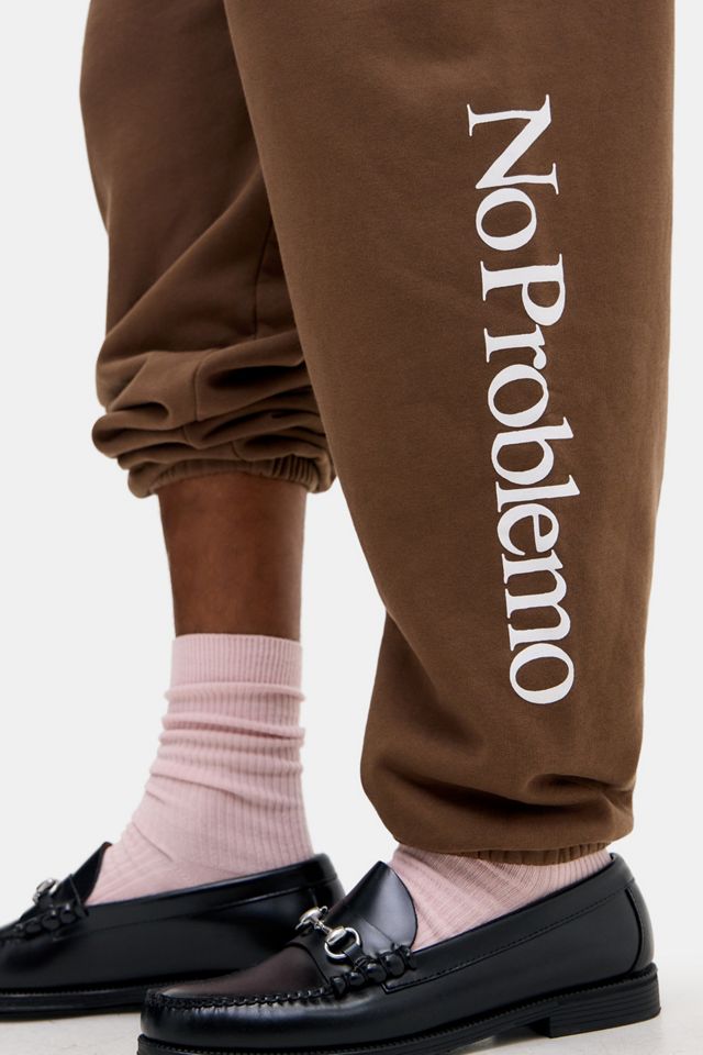 Pantalon de jogging No Problemo à logo chocolat #8