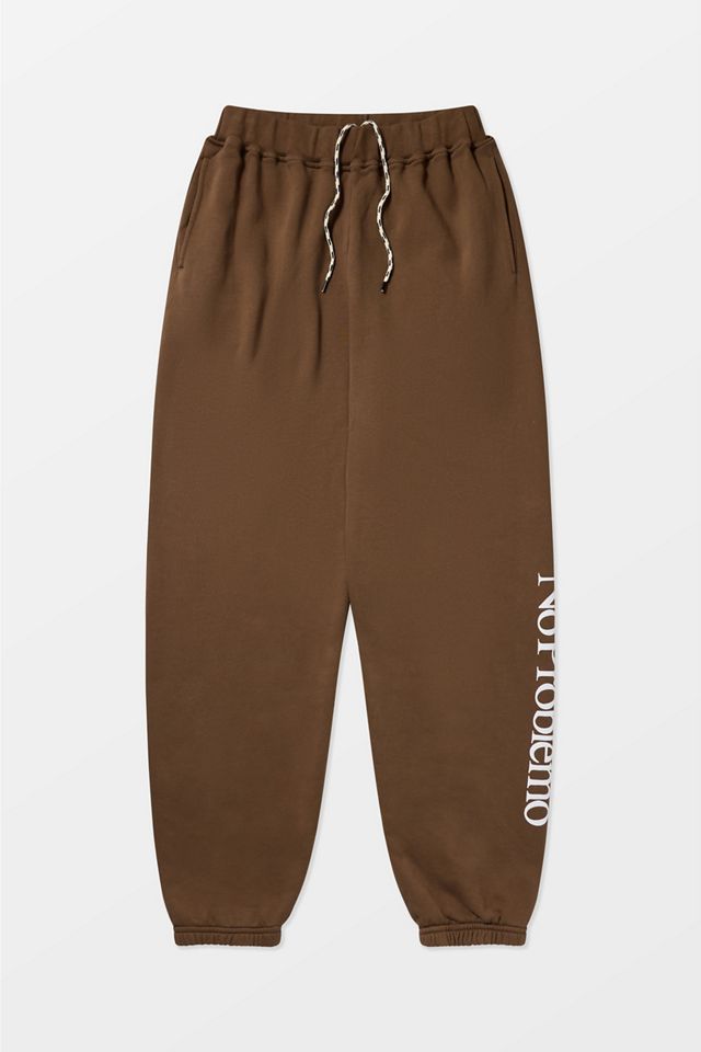 Pantalon de jogging No Problemo à logo chocolat #9