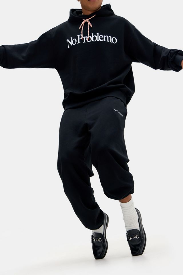 No Problemo Pantaloni della Tuta Neri Mini Logo #7