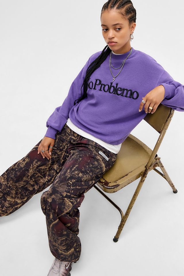 No Problemo Reverse Fleece Embroidered Sweatshirt #4
