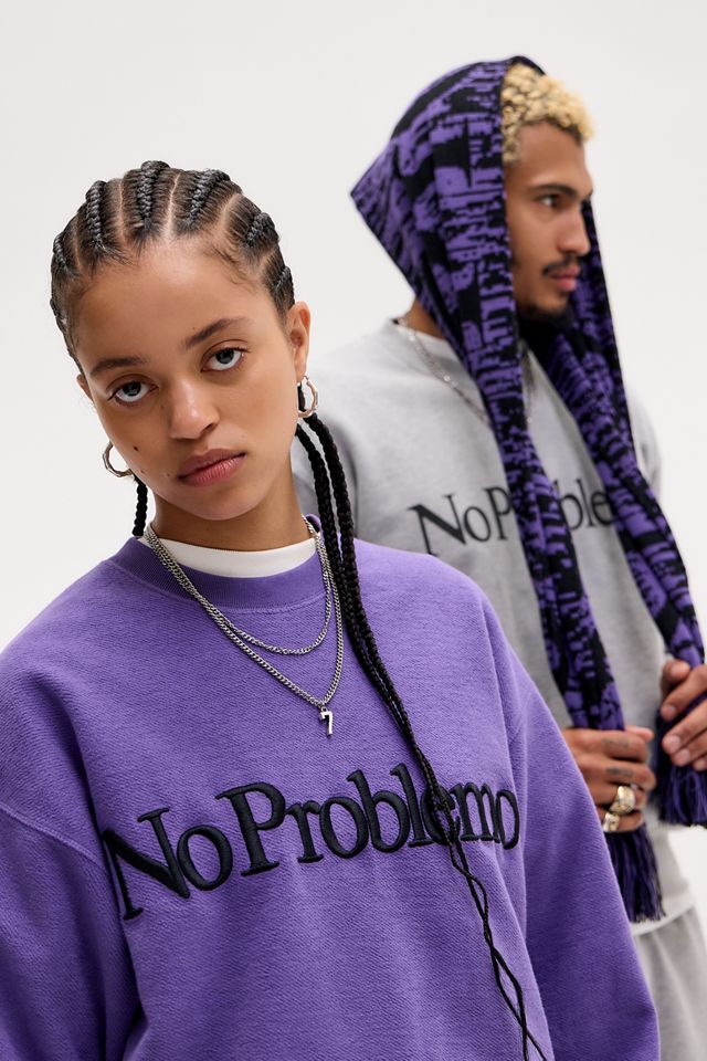 No Problemo Reverse Fleece Embroidered Sweatshirt #5