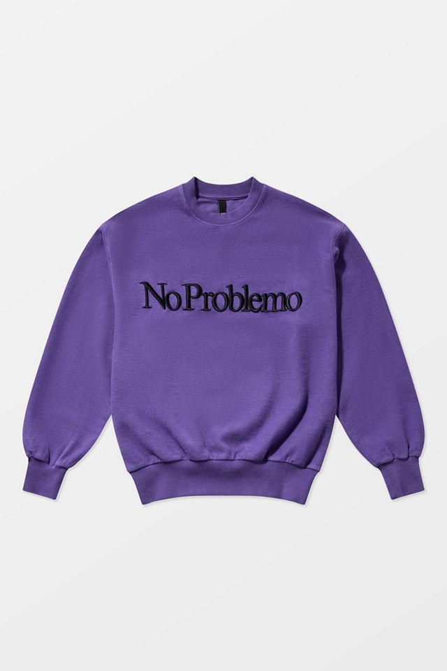 No Problemo Reverse Fleece Embroidered Sweatshirt | Urban