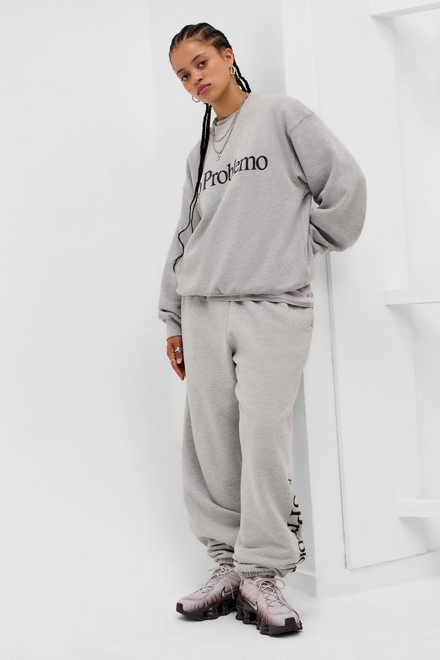 No Problemo Grauer Sweatshirt mit Logo #1