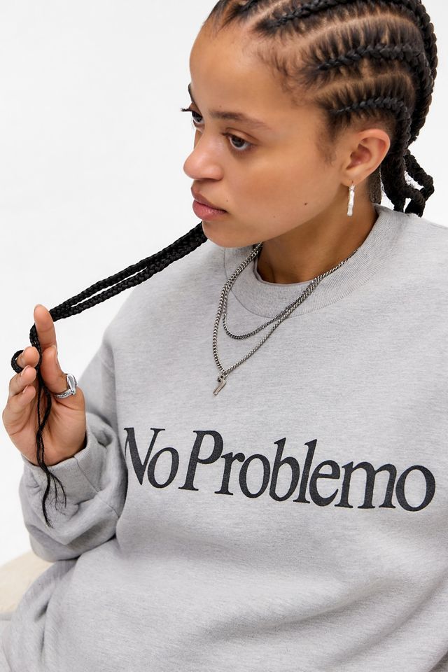 No Problemo Grauer Sweatshirt mit Logo #2