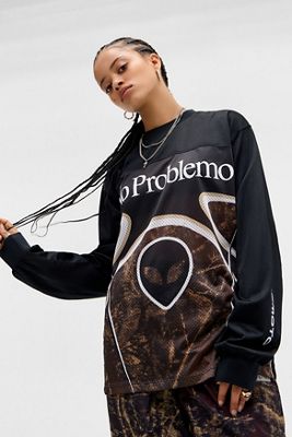 No Problemo Alien Sports Airtex Long Sleeve Jersey T-Shirt