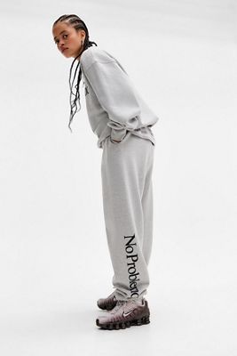 No Problemo Graue Logo-Jogginghose