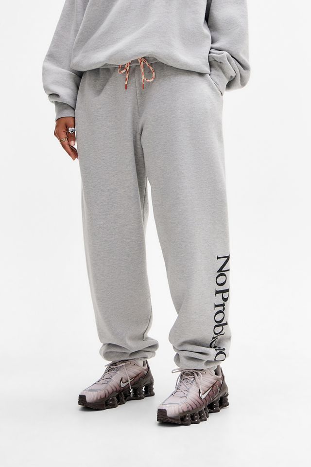 No Problemo Grey Logo Joggers #1