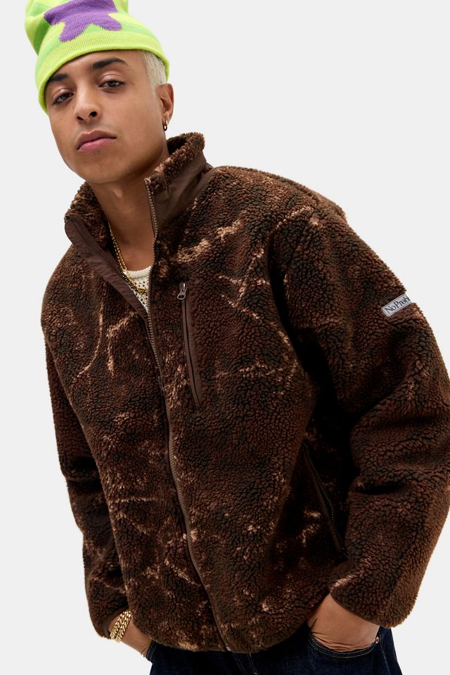 No Problemo Forest Camo Heavy Fleece Jacket #7