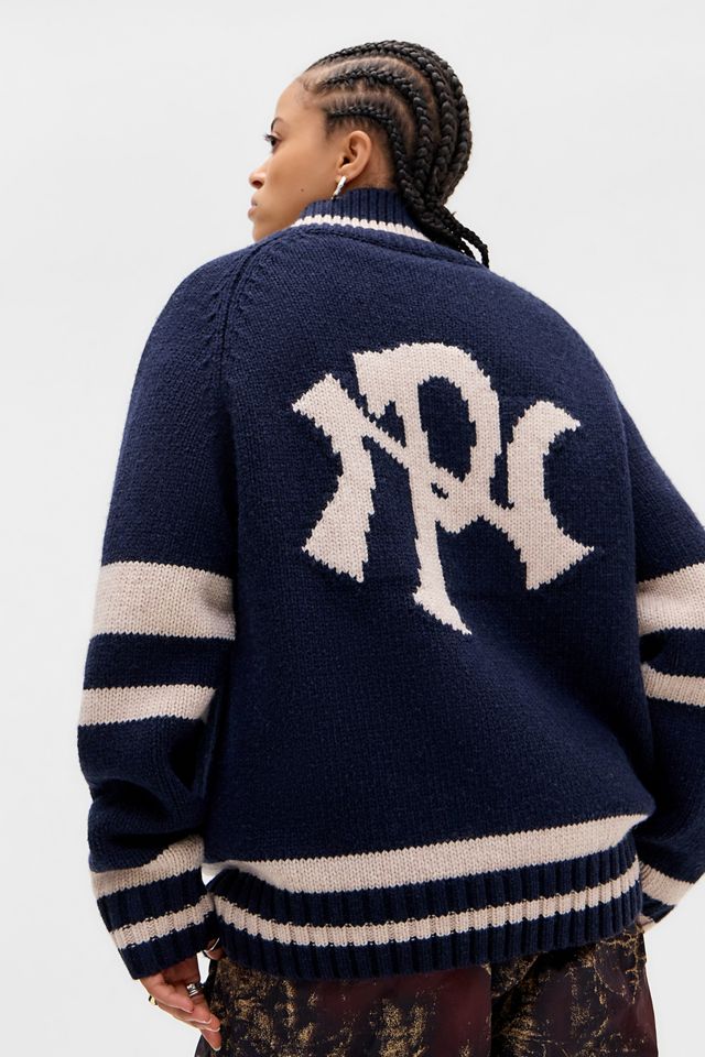 No Problemo Strickjacke im College-Stil #1