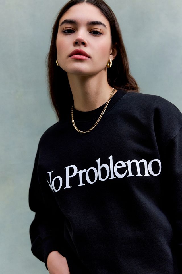 Felpa Nera con Logo No Problemo #2