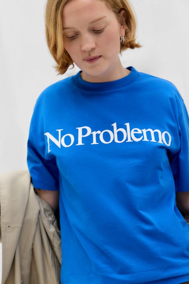 No Problemo Blaues Kurzarm-T-Shirt #5