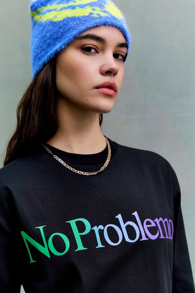 Camiseta Negra de Manga Larga con Logo No Problemo #2