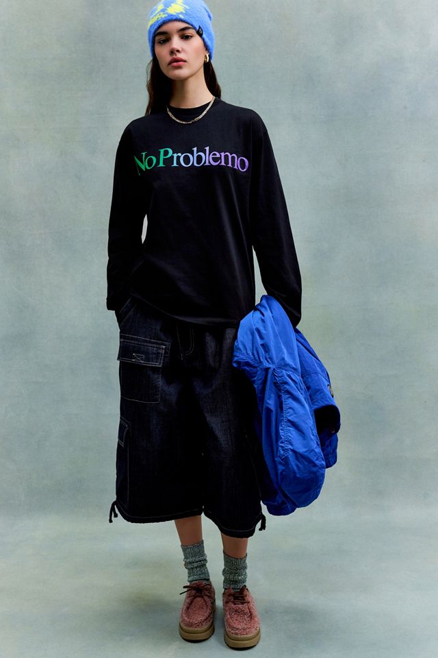 Camiseta Negra de Manga Larga con Logo No Problemo #4