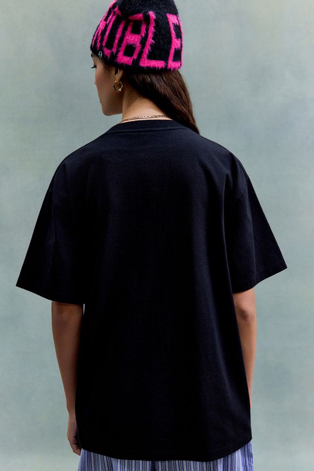 T-shirt manica corta nera e rosa No Problemo #4