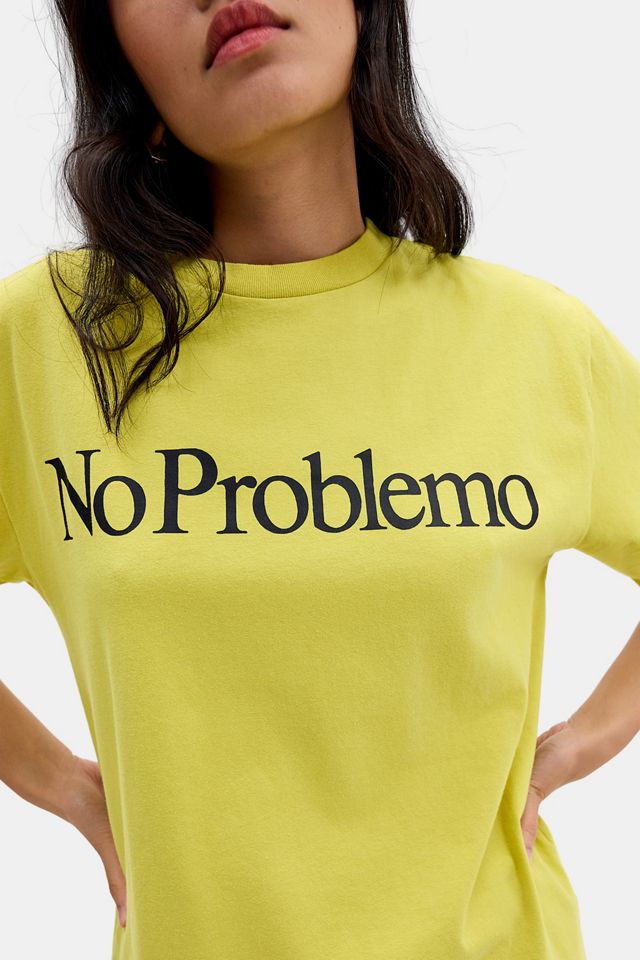 No Problemo Yellow Short Sleeve Graphic Tee #1