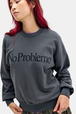 No Problemo Graues Logo-Sweatshirt