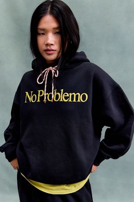 No Problemo Yellow Logo Hoodie