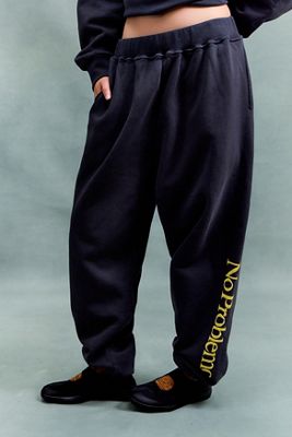 Pantalon de survêtement jaune à poignets No Problemo