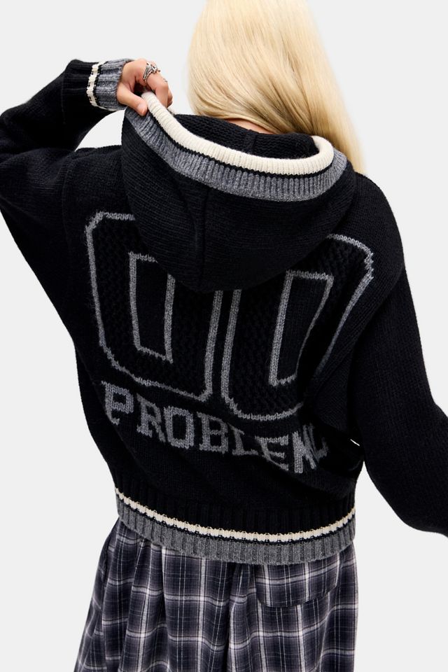 No Problemo Varsity Zip-Through Hoodie #3